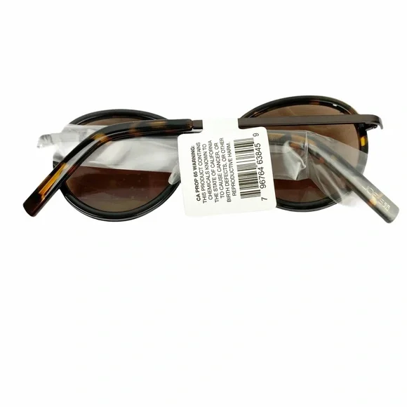 NWT Joe’s Jeans DK Tortoise Round Sunglasses NEW - Picture 5 of 8